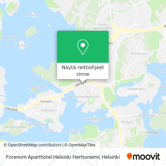 Forenom Aparthotel Helsinki Herttoniemi kartta