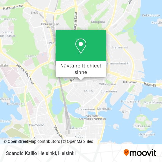 Scandic Kallio Helsinki kartta