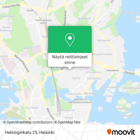 Helsinginkatu 25 kartta