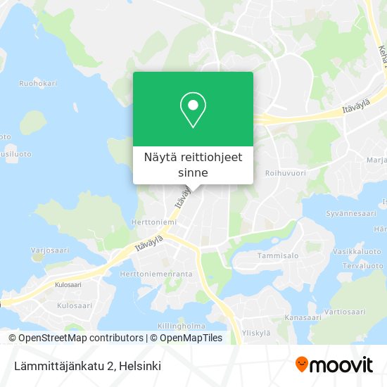 Lämmittäjänkatu 2 kartta