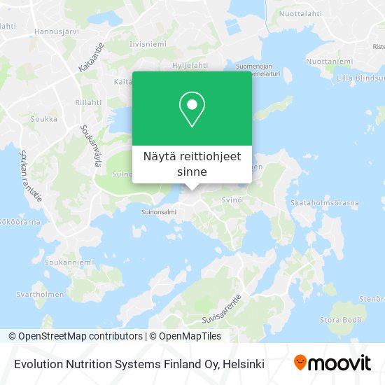Evolution Nutrition Systems Finland Oy kartta