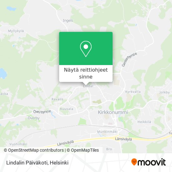Lindalin Päiväkoti kartta