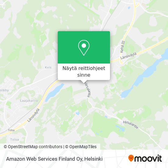 Amazon Web Services Finland Oy kartta