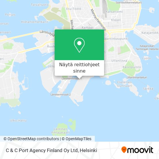 C & C Port Agency Finland Oy Ltd kartta