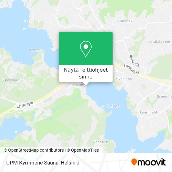 UPM Kymmene Sauna kartta