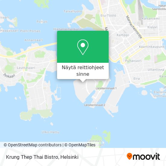 Krung Thep Thai Bistro kartta