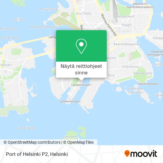 Port of Helsinki P2 kartta