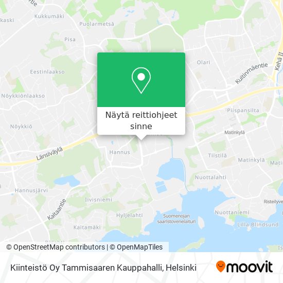 Kiinteistö Oy Tammisaaren Kauppahalli kartta