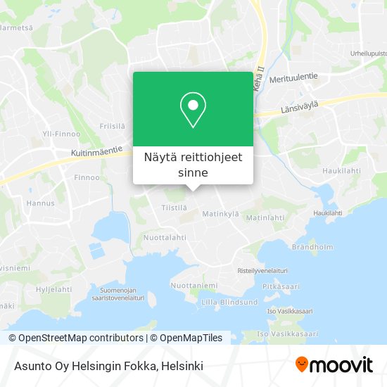 Asunto Oy Helsingin Fokka kartta