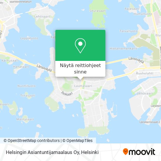 Helsingin Asiantuntijamaalaus Oy kartta