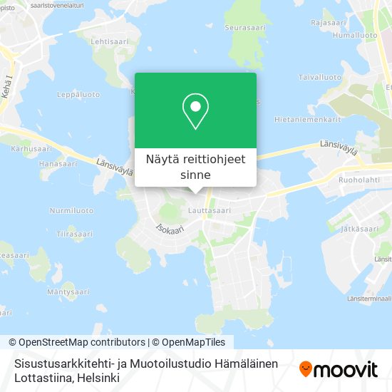 Sisustusarkkitehti- ja Muotoilustudio Hämäläinen Lottastiina kartta