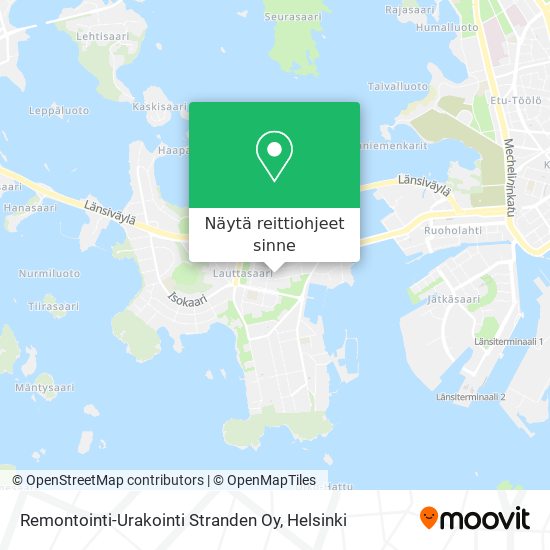 Remontointi-Urakointi Stranden Oy kartta