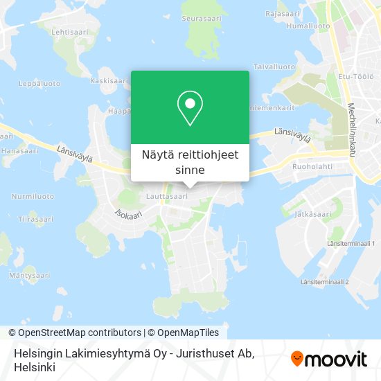 Helsingin Lakimiesyhtymä Oy - Juristhuset Ab kartta