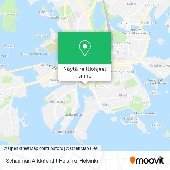 Schauman Arkkitehdit Helsinki kartta