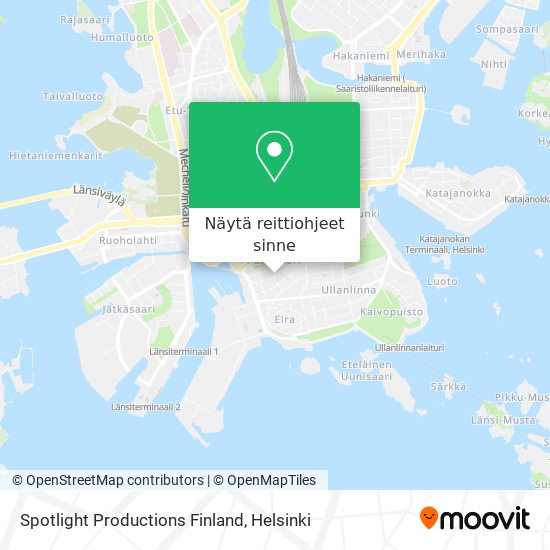 Spotlight Productions Finland kartta