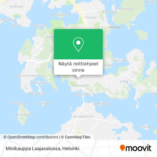 Minikauppa Laajasalossa kartta