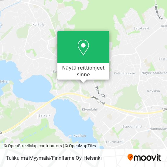 Tulikulma Myymälä/Finnflame Oy kartta