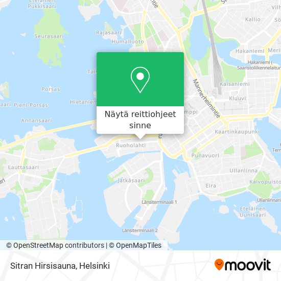 Sitran Hirsisauna kartta