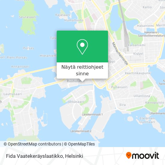Fida Vaatekeräyslaatikko kartta