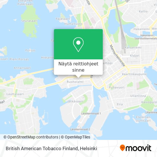 British American Tobacco Finland kartta
