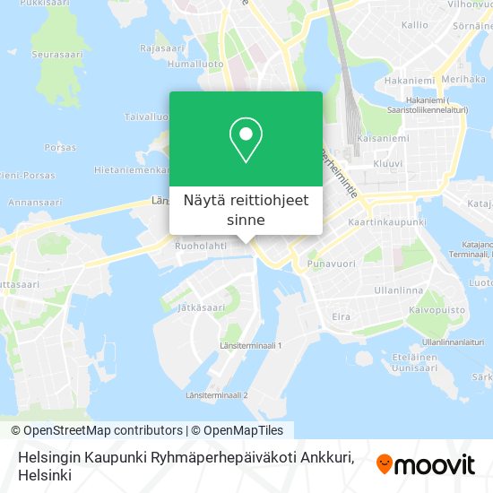 Helsingin Kaupunki Ryhmäperhepäiväkoti Ankkuri kartta