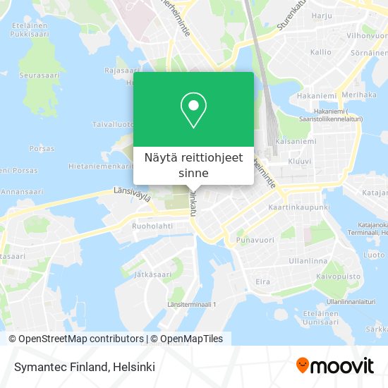 Symantec Finland kartta