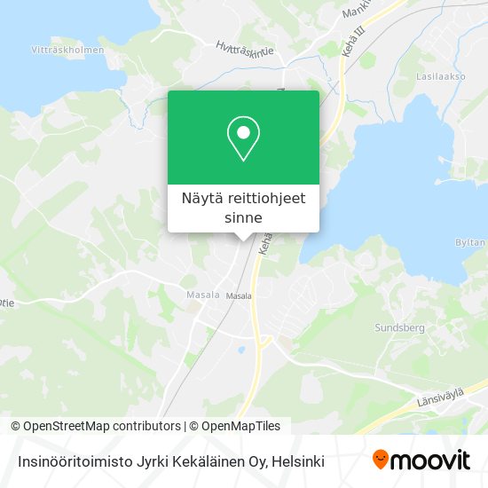 Insinööritoimisto Jyrki Kekäläinen Oy kartta