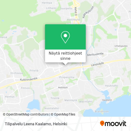 Tilipalvelu Leena Kaalamo kartta