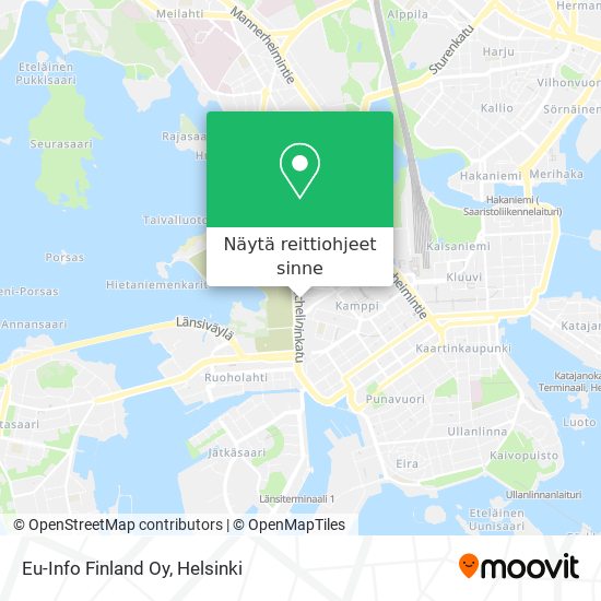 Eu-Info Finland Oy kartta