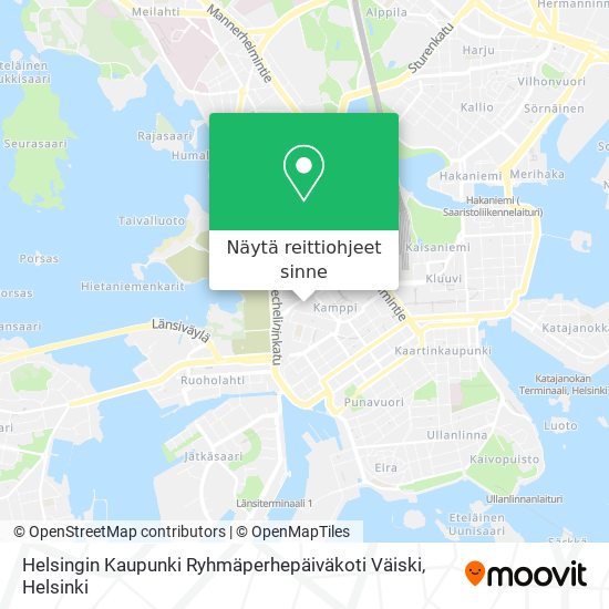 Helsingin Kaupunki Ryhmäperhepäiväkoti Väiski kartta