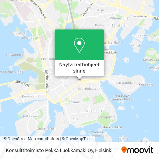 Konsulttitoimisto Pekka Luokkamäki Oy kartta