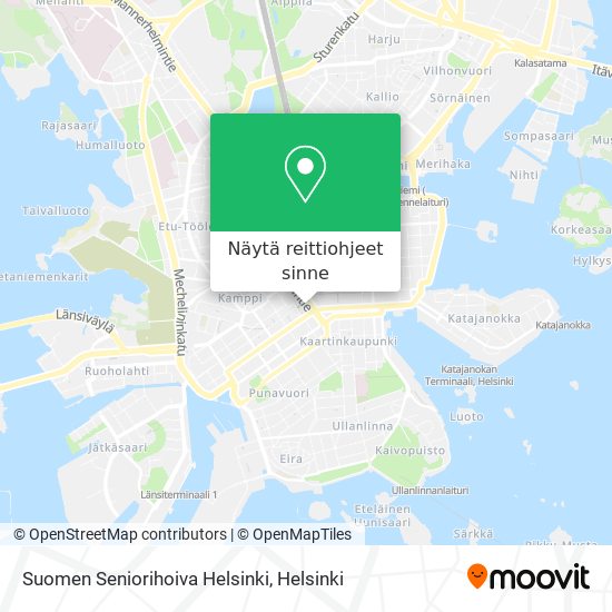 Suomen Seniorihoiva Helsinki kartta