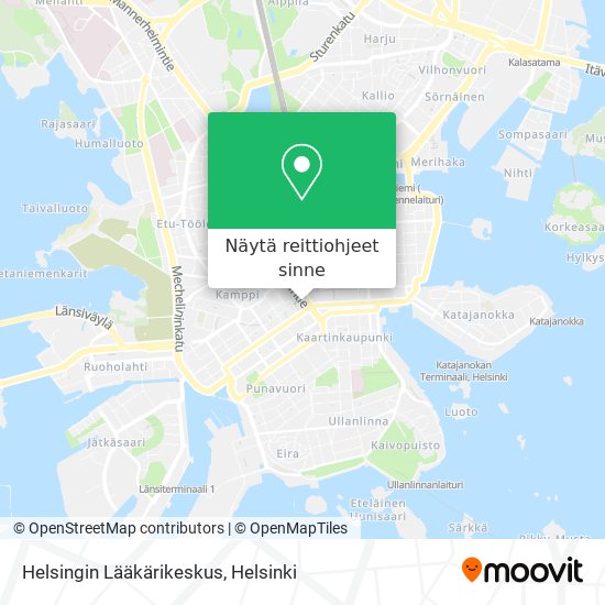 Helsingin Lääkärikeskus kartta