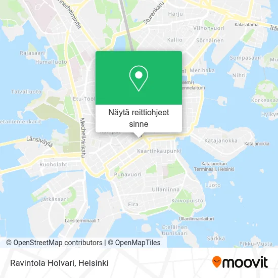 Ravintola Holvari kartta