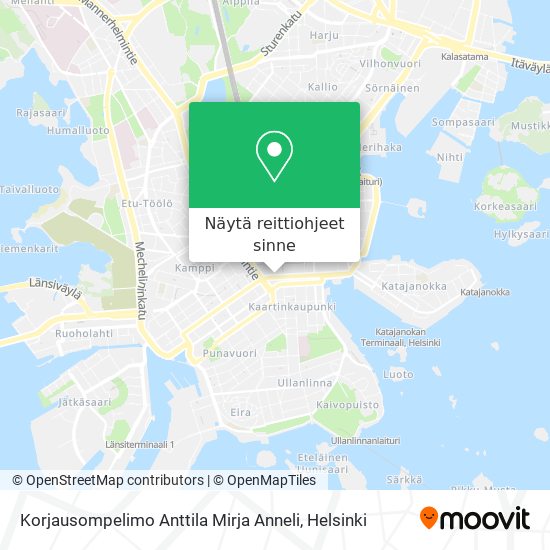 Korjausompelimo Anttila Mirja Anneli kartta
