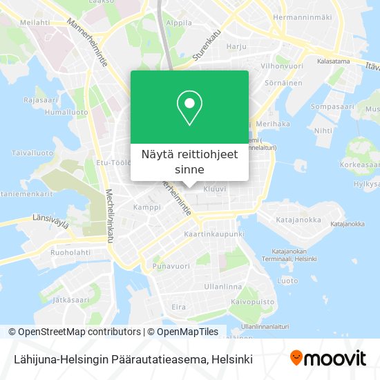 Lähijuna-Helsingin Päärautatieasema kartta