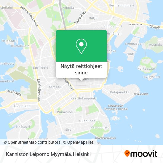 Kanniston Leipomo Myymälä kartta