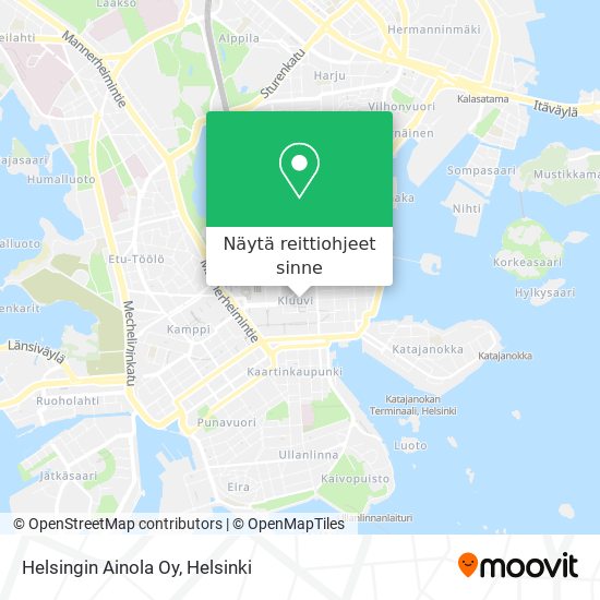Helsingin Ainola Oy kartta