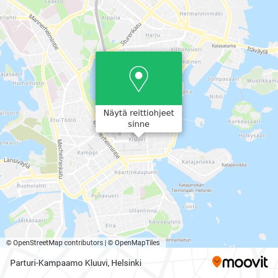 Parturi-Kampaamo Kluuvi kartta