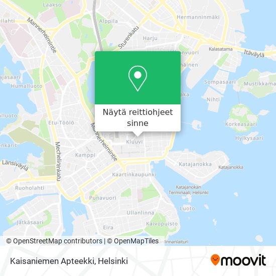 Kaisaniemen Apteekki kartta