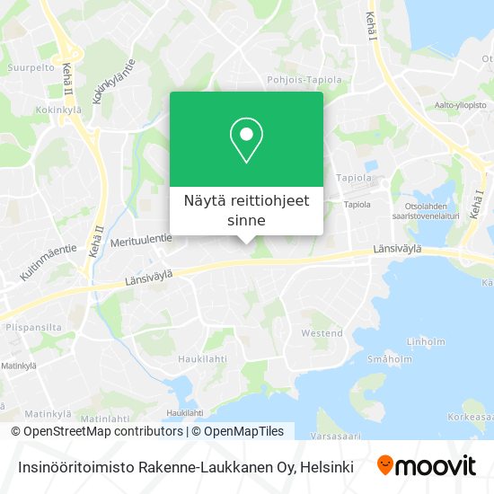 Insinööritoimisto Rakenne-Laukkanen Oy kartta