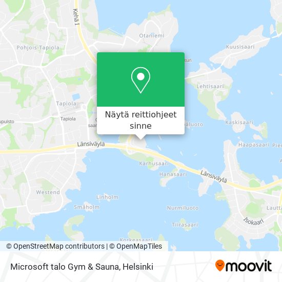 Microsoft talo Gym & Sauna kartta