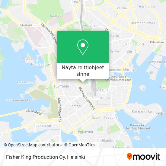 Fisher King Production Oy kartta