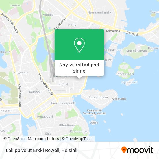 Lakipalvelut Erkki Rewell kartta