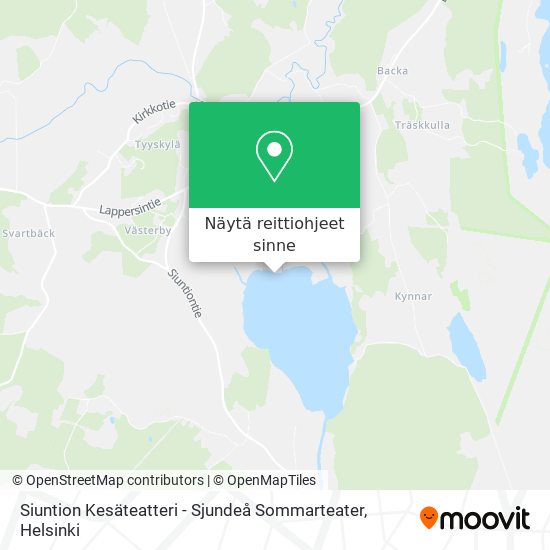 Siuntion Kesäteatteri - Sjundeå Sommarteater kartta