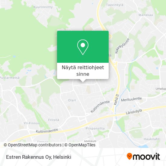 Estren Rakennus Oy kartta