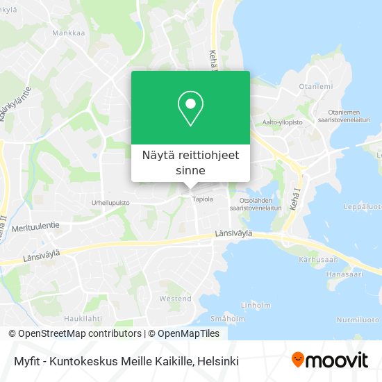 Myfit - Kuntokeskus Meille Kaikille kartta