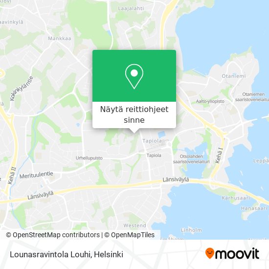 Lounasravintola Louhi kartta