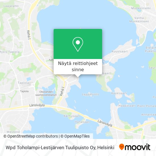 Wpd Toholampi-Lestijärven Tuulipuisto Oy kartta