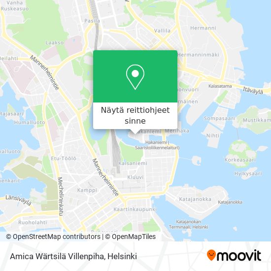 Amica Wärtsilä Villenpiha kartta